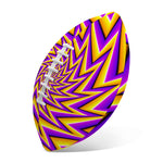 Yellow Big Bang Moving Optical Illusion Rugby Ball
