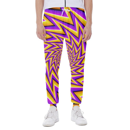 Yellow Big Bang Moving Optical Illusion Scuba Joggers