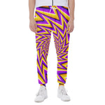 Yellow Big Bang Moving Optical Illusion Scuba Joggers