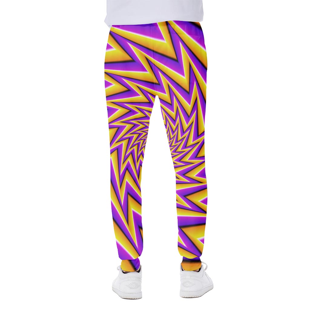 Yellow Big Bang Moving Optical Illusion Scuba Joggers