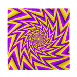Yellow Big Bang Moving Optical Illusion Silk Bandana