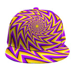 Yellow Big Bang Moving Optical Illusion Snapback Cap
