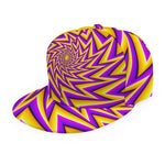 Yellow Big Bang Moving Optical Illusion Snapback Cap