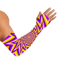 Yellow Big Bang Moving Optical Illusion Sun Protection Arm Sleeves