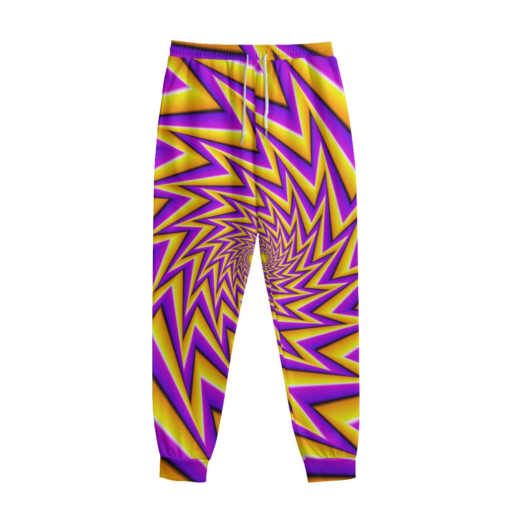 Yellow Big Bang Moving Optical Illusion Sweatpants