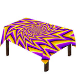 Yellow Big Bang Moving Optical Illusion Tablecloth