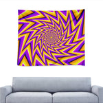 Yellow Big Bang Moving Optical Illusion Tapestry