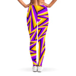 Yellow Big Bang Moving Optical Illusion Women's Leggings