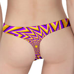 Yellow Big Bang Moving Optical Illusion Women's Thong