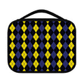 Yellow Black And Blue Argyle Print Classic Bible Case