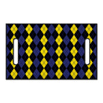 Yellow Black And Blue Argyle Print Golf Cart Seat Cover