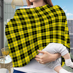 Yellow Black And Blue Tartan Print Baby Seat Cover