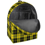 Yellow Black And Blue Tartan Print Backpack