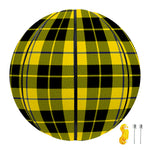 Yellow Black And Blue Tartan Print Basketball