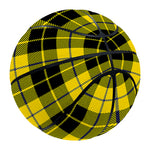 Yellow Black And Blue Tartan Print Basketball