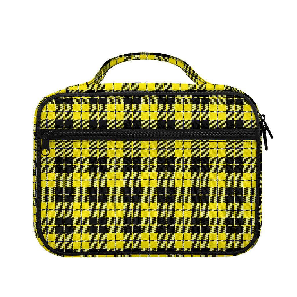 Yellow Black And Blue Tartan Print Briefcase Bible Bag