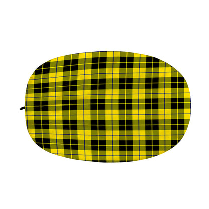 Yellow Black And Blue Tartan Print Car Side Mirror Covers