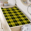 Yellow Black And Blue Tartan Print Changing Pad Cover