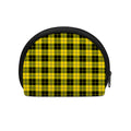 Yellow Black And Blue Tartan Print Coin Purse