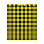 Yellow Black And Blue Tartan Print Curtain