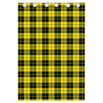 Yellow Black And Blue Tartan Print Curtain