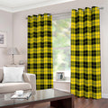 Yellow Black And Blue Tartan Print Extra Wide Grommet Curtains