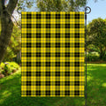 Yellow Black And Blue Tartan Print Garden Flag