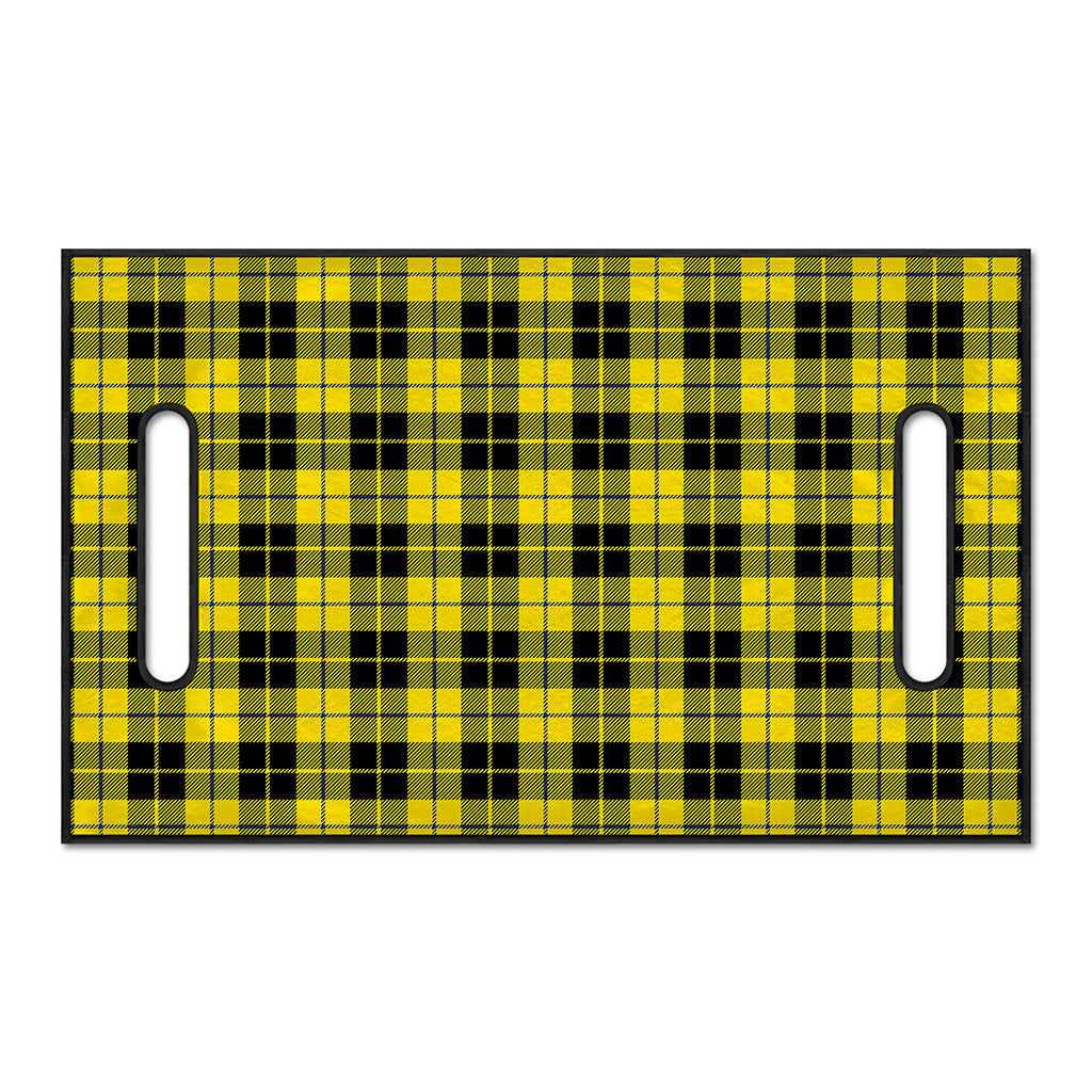 Yellow Black And Blue Tartan Print Golf Cart Seat Cover