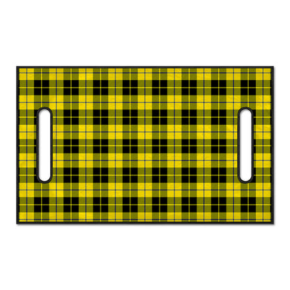 Yellow Black And Blue Tartan Print Golf Cart Seat Cover