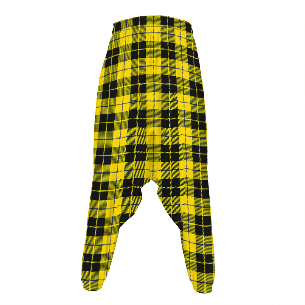 Yellow Black And Blue Tartan Print Hammer Pants