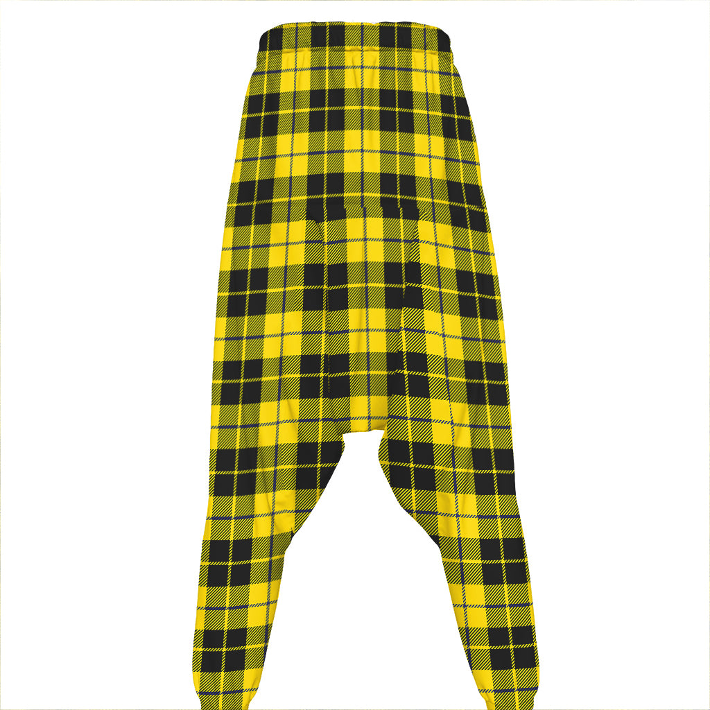 Yellow Black And Blue Tartan Print Hammer Pants