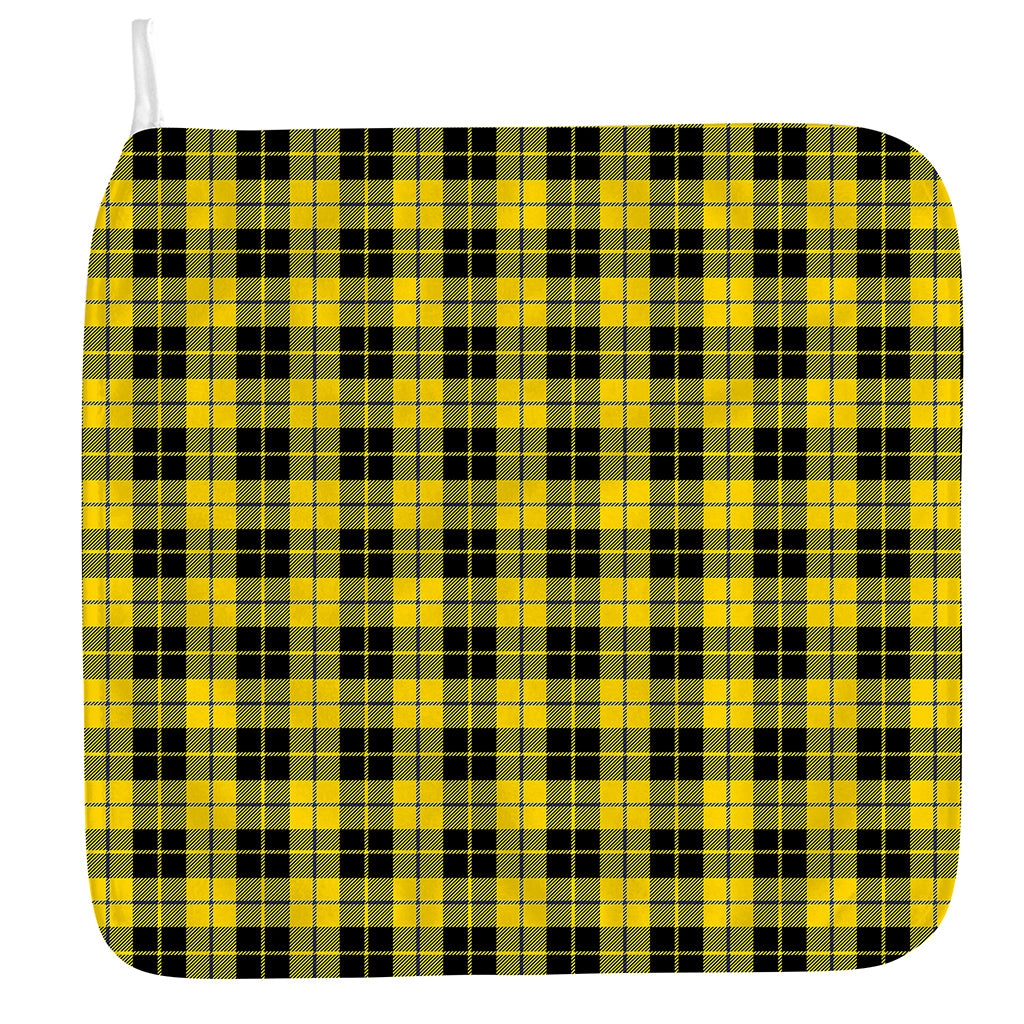 Yellow Black And Blue Tartan Print Hand Towel