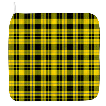 Yellow Black And Blue Tartan Print Hand Towel