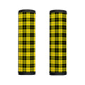 Yellow Black And Blue Tartan Print Handle Covers