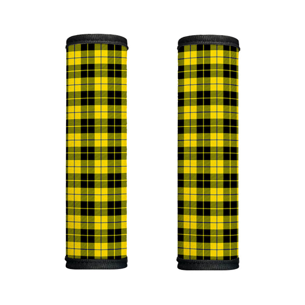 Yellow Black And Blue Tartan Print Handle Covers