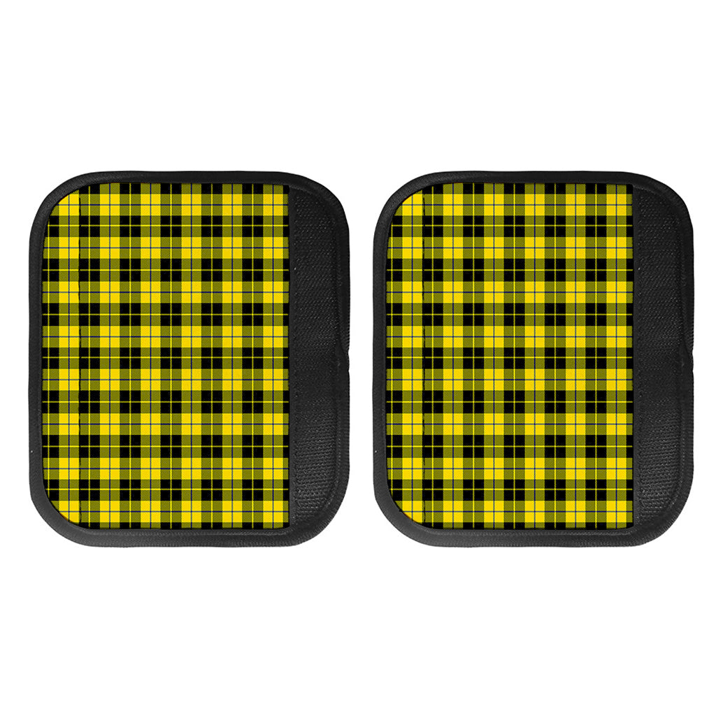 Yellow Black And Blue Tartan Print Handle Covers
