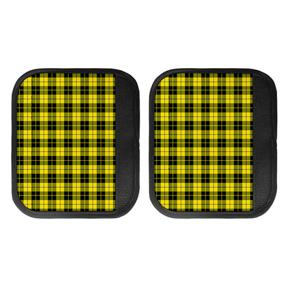 Yellow Black And Blue Tartan Print Handle Covers