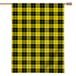 Yellow Black And Blue Tartan Print House Flag