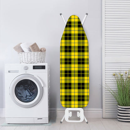 Yellow Black And Blue Tartan Print Ironing Board Cover