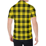 Yellow Black And Blue Tartan Print Men's Shirt