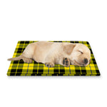 Yellow Black And Blue Tartan Print Pet Cooling Mat Cover