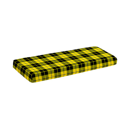 Yellow Black And Blue Tartan Print Piano Keyboard Cover