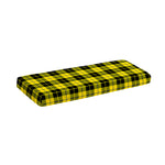 Yellow Black And Blue Tartan Print Piano Keyboard Cover