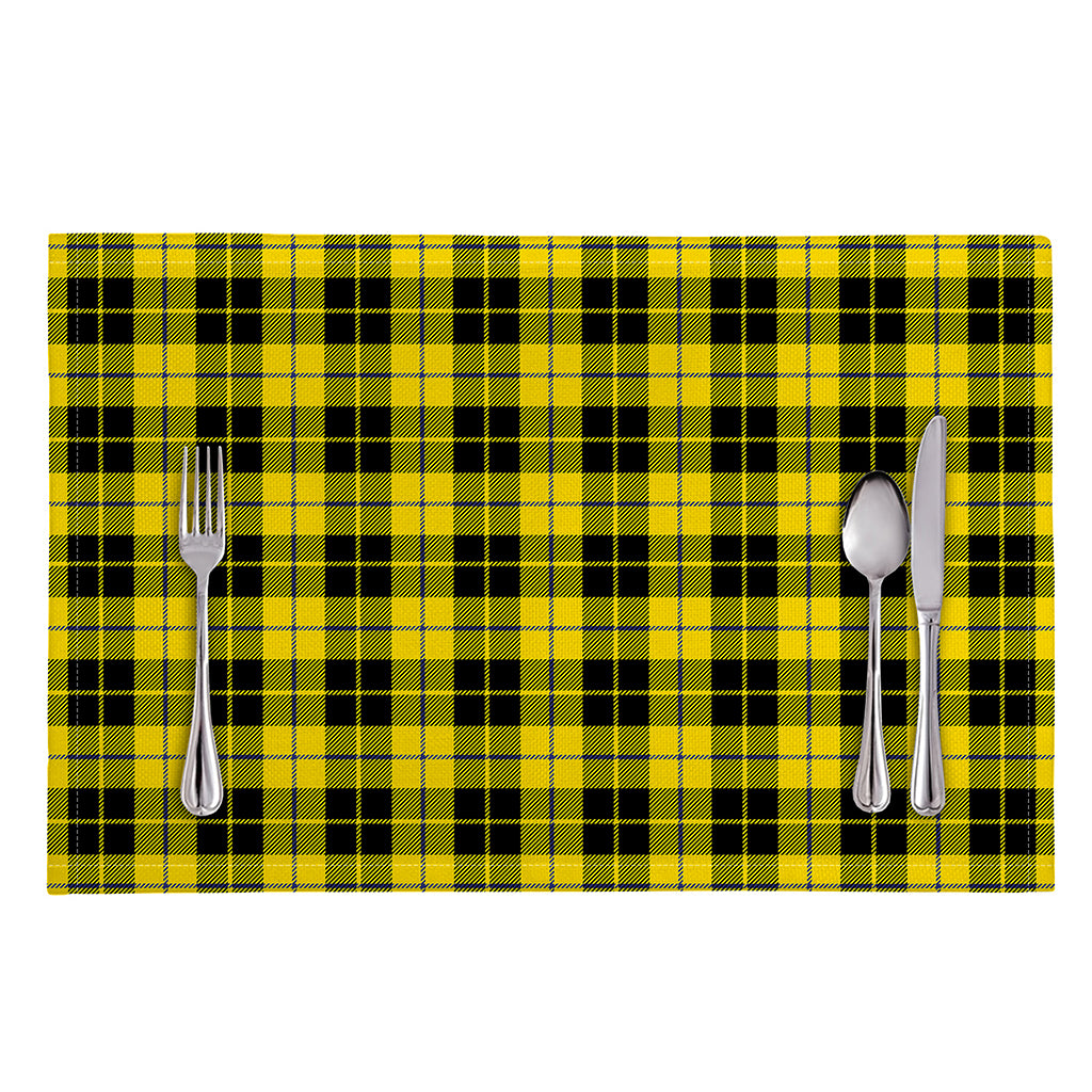 Yellow Black And Blue Tartan Print Placemat