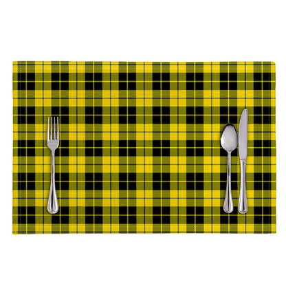 Yellow Black And Blue Tartan Print Placemat