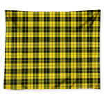 Yellow Black And Blue Tartan Print Tapestry