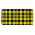 Yellow Black And Blue Tartan Print Towel