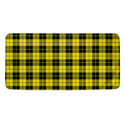 Yellow Black And Blue Tartan Print Towel
