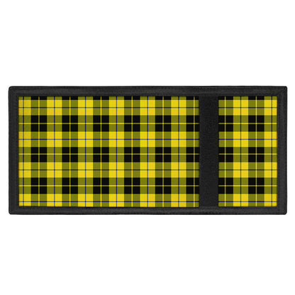 Yellow Black And Blue Tartan Print Trifold Wallet