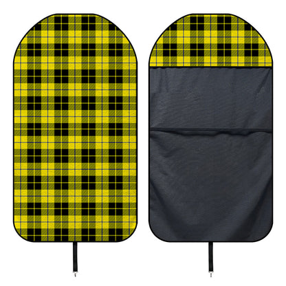 Yellow Black And Blue Tartan Print Waterproof Car Seat Cover
